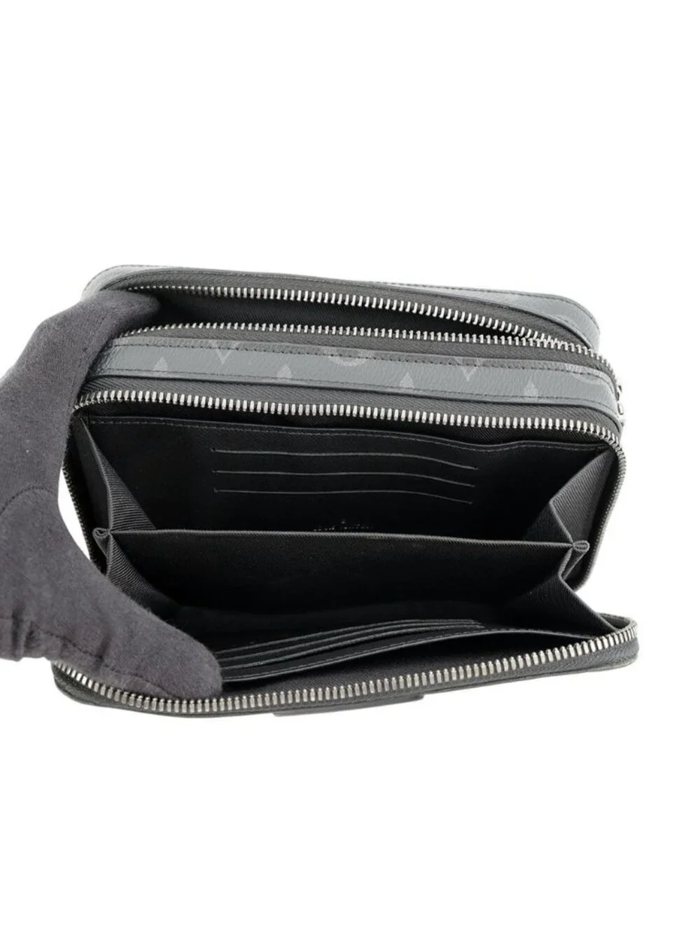 Louis Vuitton Shoulder Bag Monogram Eclipse Alpha Wearable Wallet Black